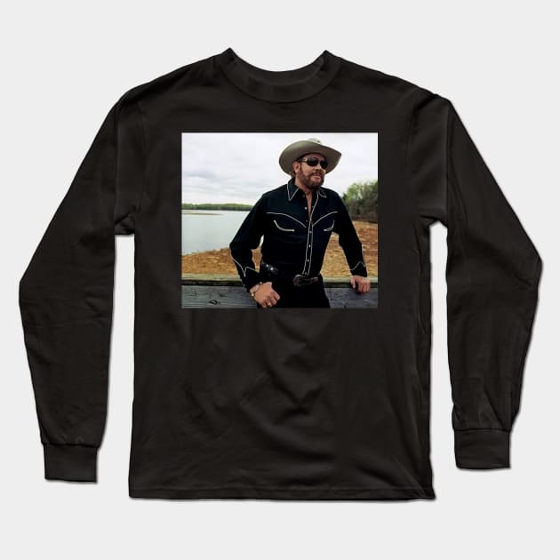 gin2 Hank ger Williams Jr ead tour 2020 Long Sleeve T-Shirt by gingerbread37